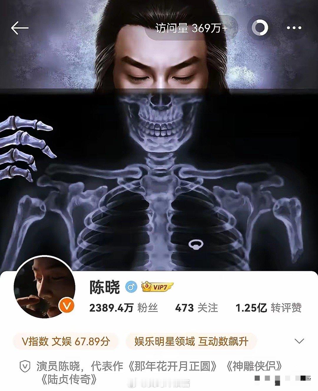 陈晓都离了怎么还用这张图片作微博背景？ 