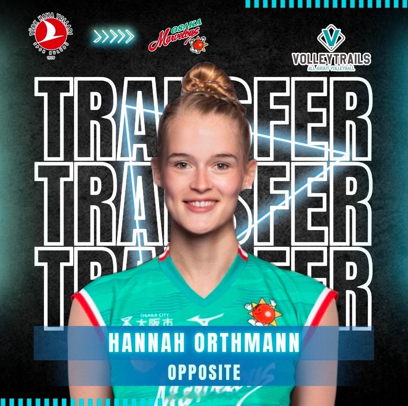 女排 🇩🇪德国国家队成员汉娜·奥尔特曼（Hanna Orthmann）已正式