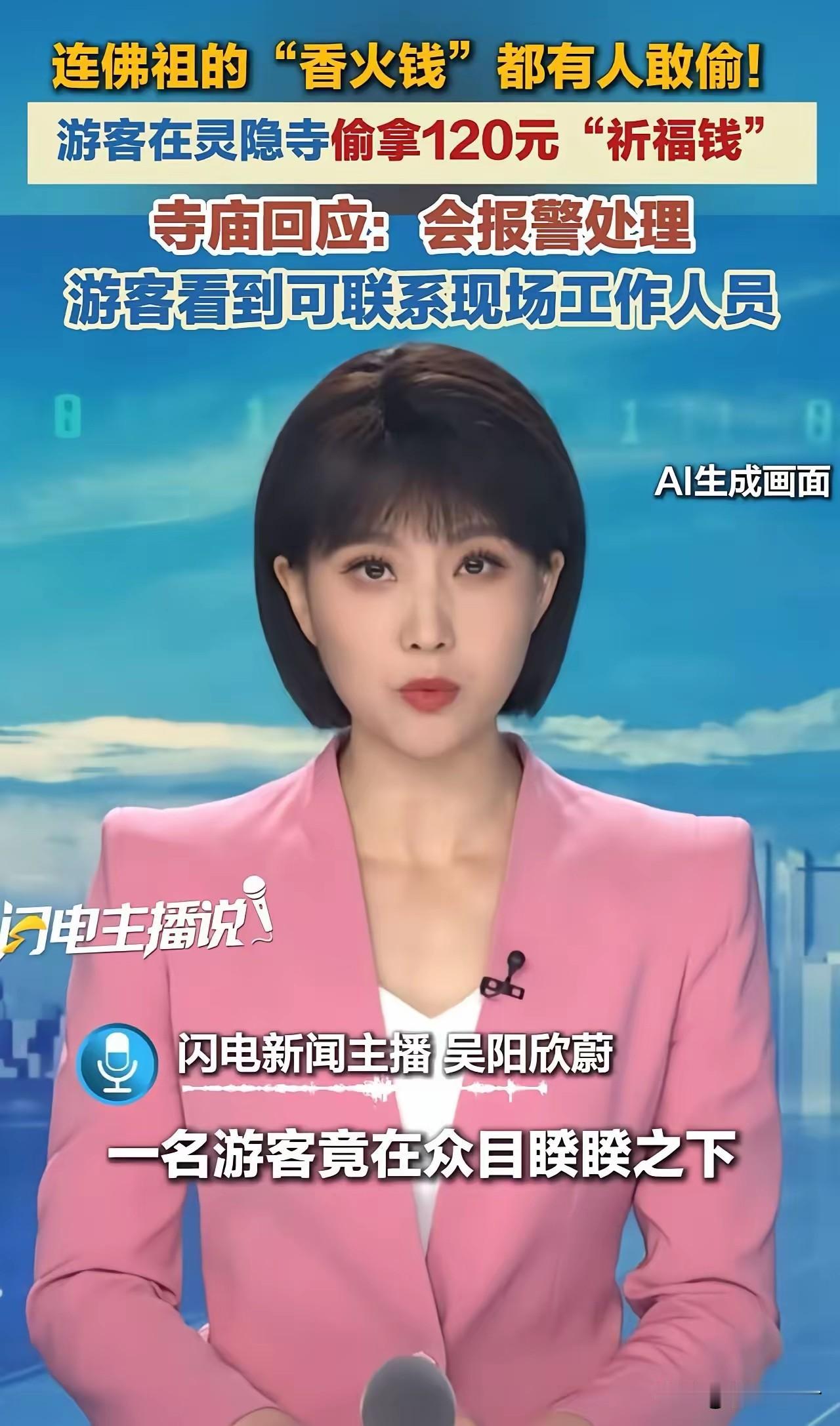 “佛祖都不敢报警，寺庙先报警了”

杭州灵隐寺近日发生一桩小事：一名身陷生活窘境