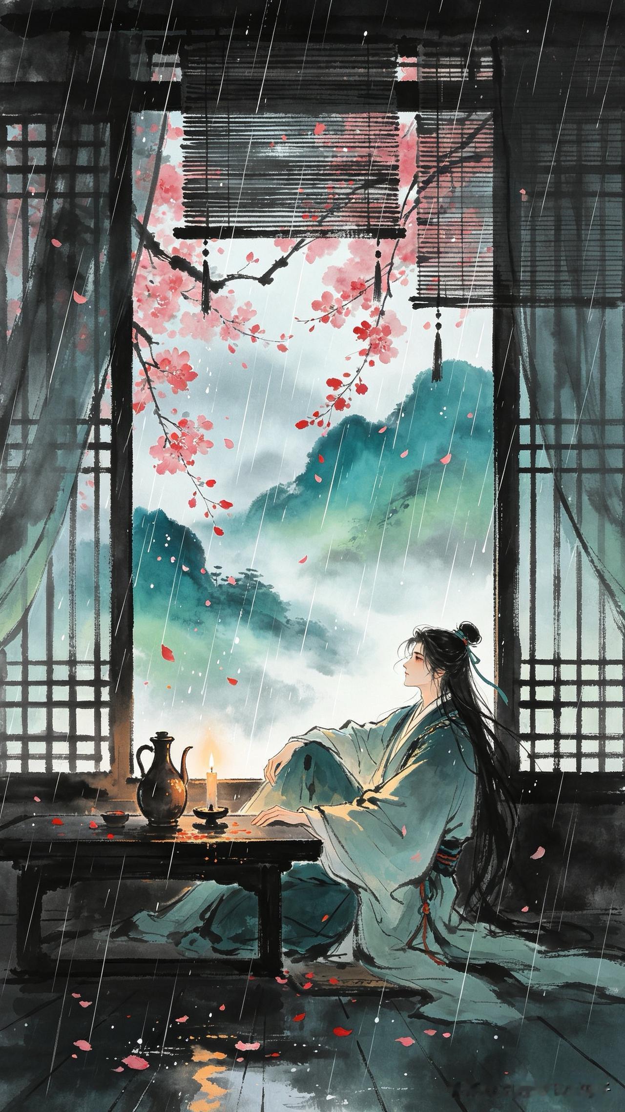 浮生聚散总无由，
酒入愁肠恨未休。
醉眼问花花不语，
     
…………请师友