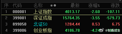 不知不觉这个盘面，怎么成这样子了。什么情况啊。仅有600多只上涨，指数砸的这么凶
