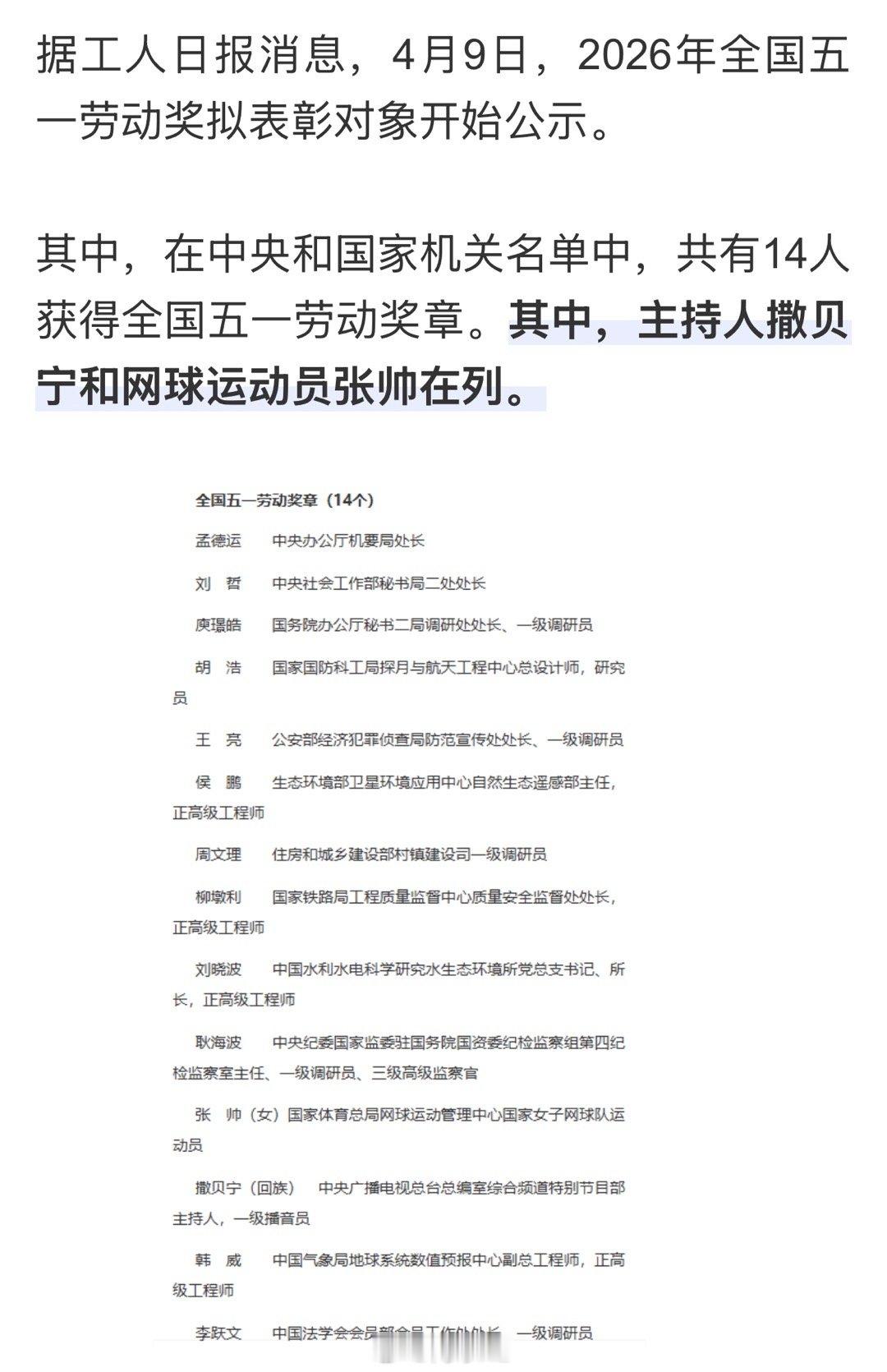 如何形容张帅获全国五一劳动奖章？🎖️网球talking大会wta