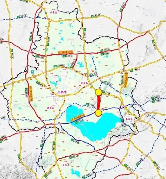 【#G9912南环下穿巢湖工程今年开建#：双向8车道，隧道长15.8公里】#合肥
