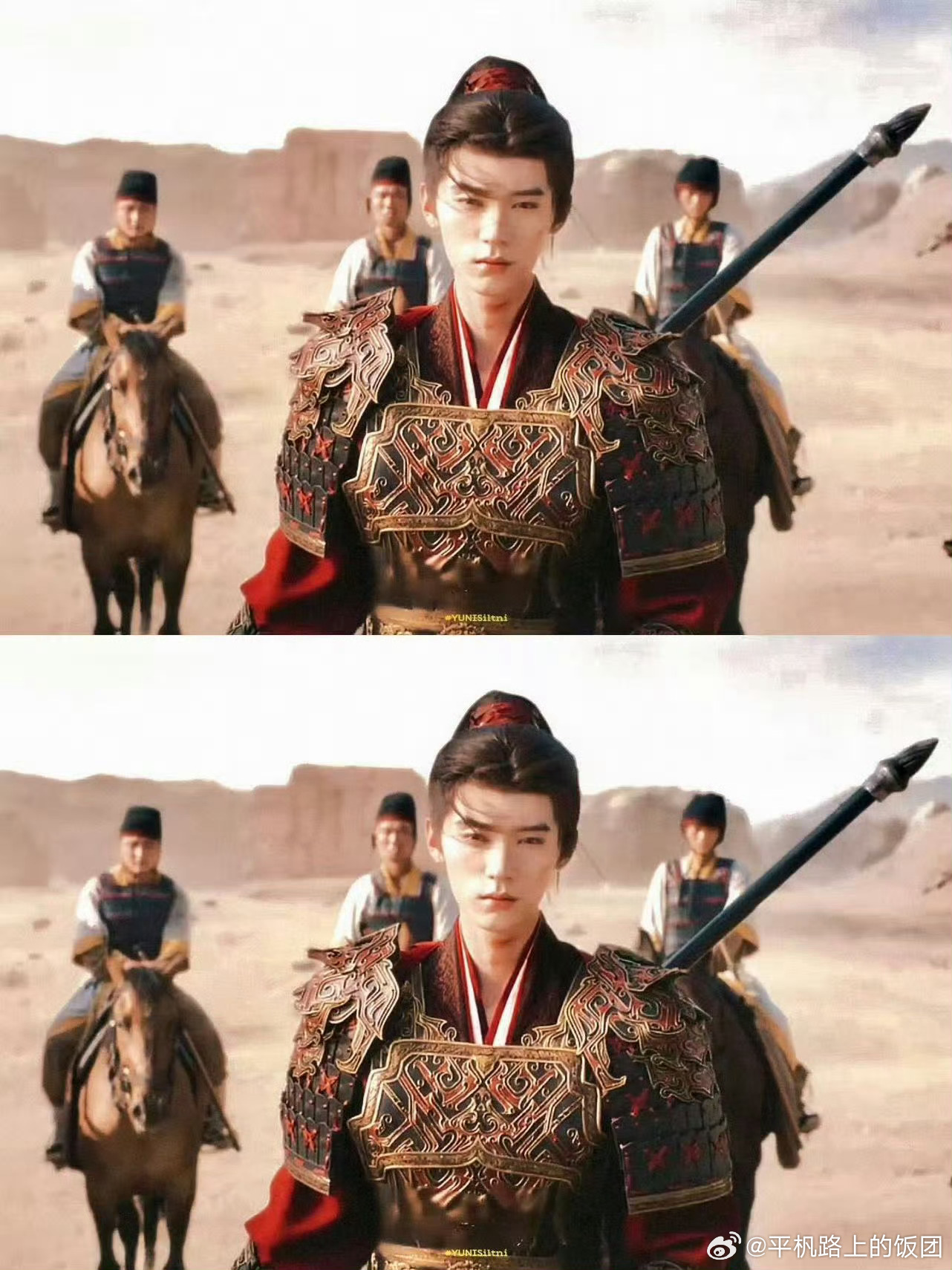 周翊然少年将军你别说周翊然在这部剧这个造型是真的好看，而且他个子高，撑得起来这种
