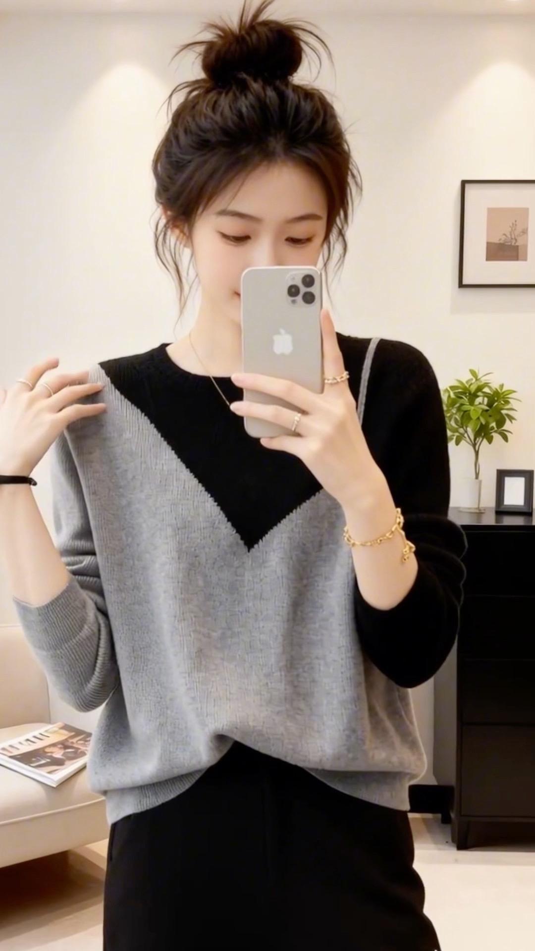 穿出高级感 简约穿搭 慵懒风穿搭 针织衫 时髦穿搭