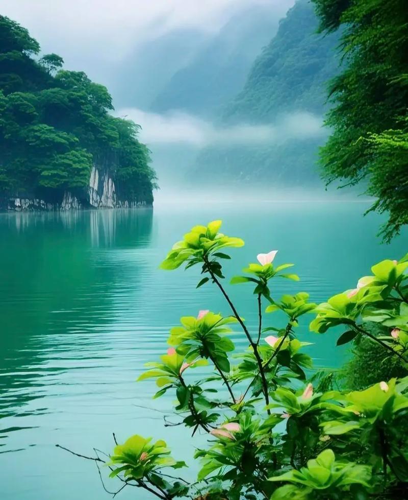 望江南 · 三月三

春江碧，
滿眼曉霞紅。
樹影婆娑輕有色，
玉波芳轉妙無窮。