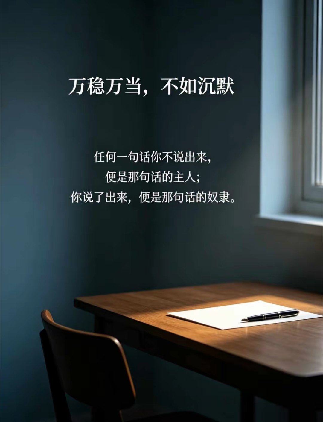 学会闭嘴 ​​​