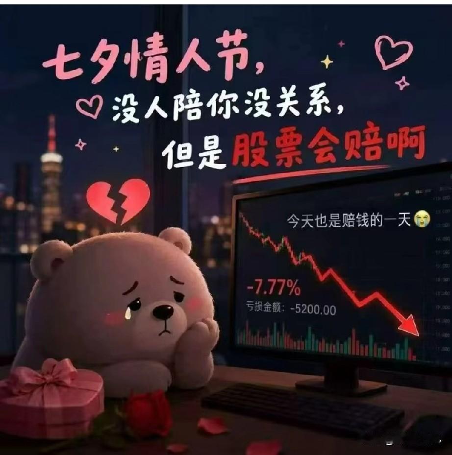 今天是七夕，牛郎织女相会的日子，A股倒好，直接给我来了个“鹊桥跳水大会”。说好的