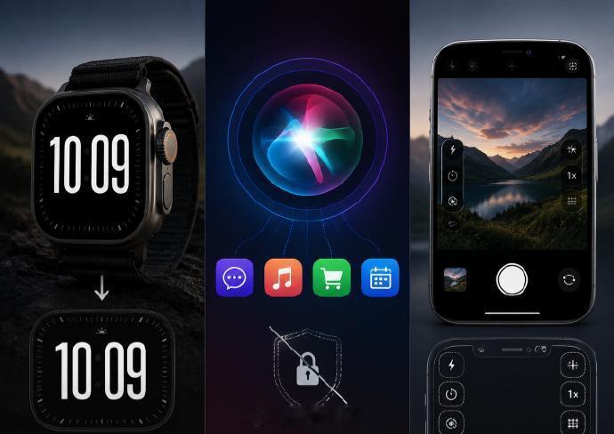 iOS27三大未发布新功能 总结一下：1.Apple Watch Ultrade