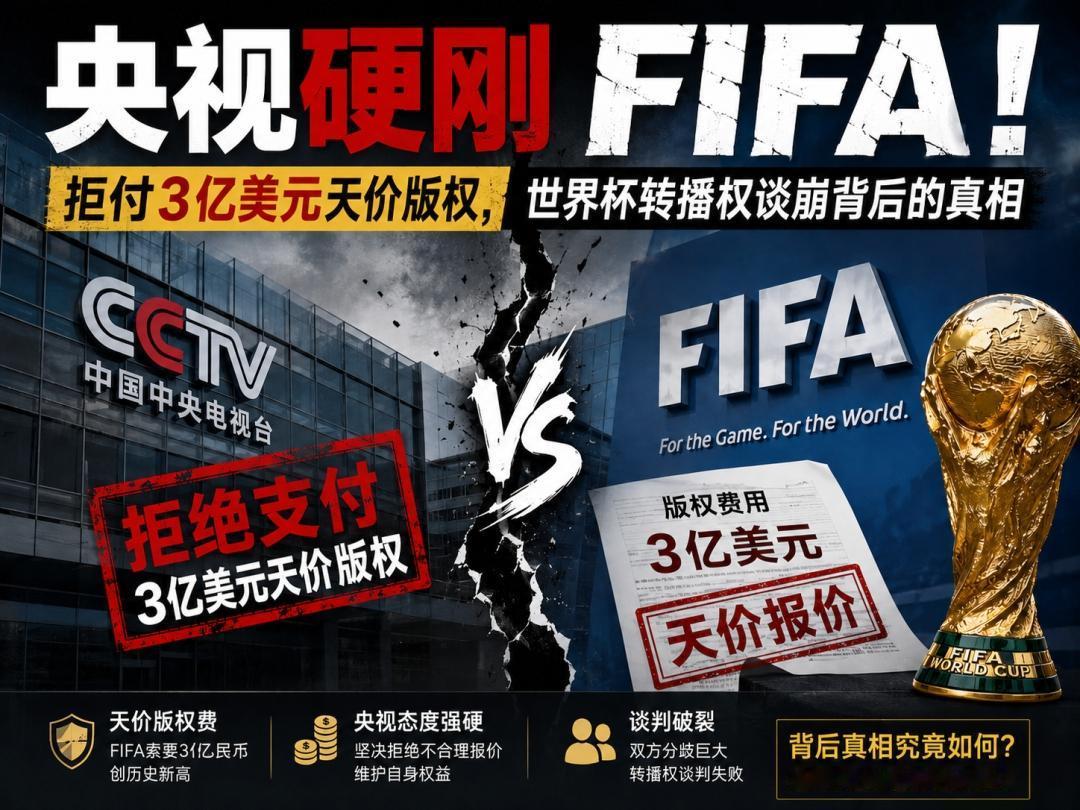 国际足联拿我们当冤大头？
    眼看着美加墨世界杯就要开始了，可是我们的世界杯