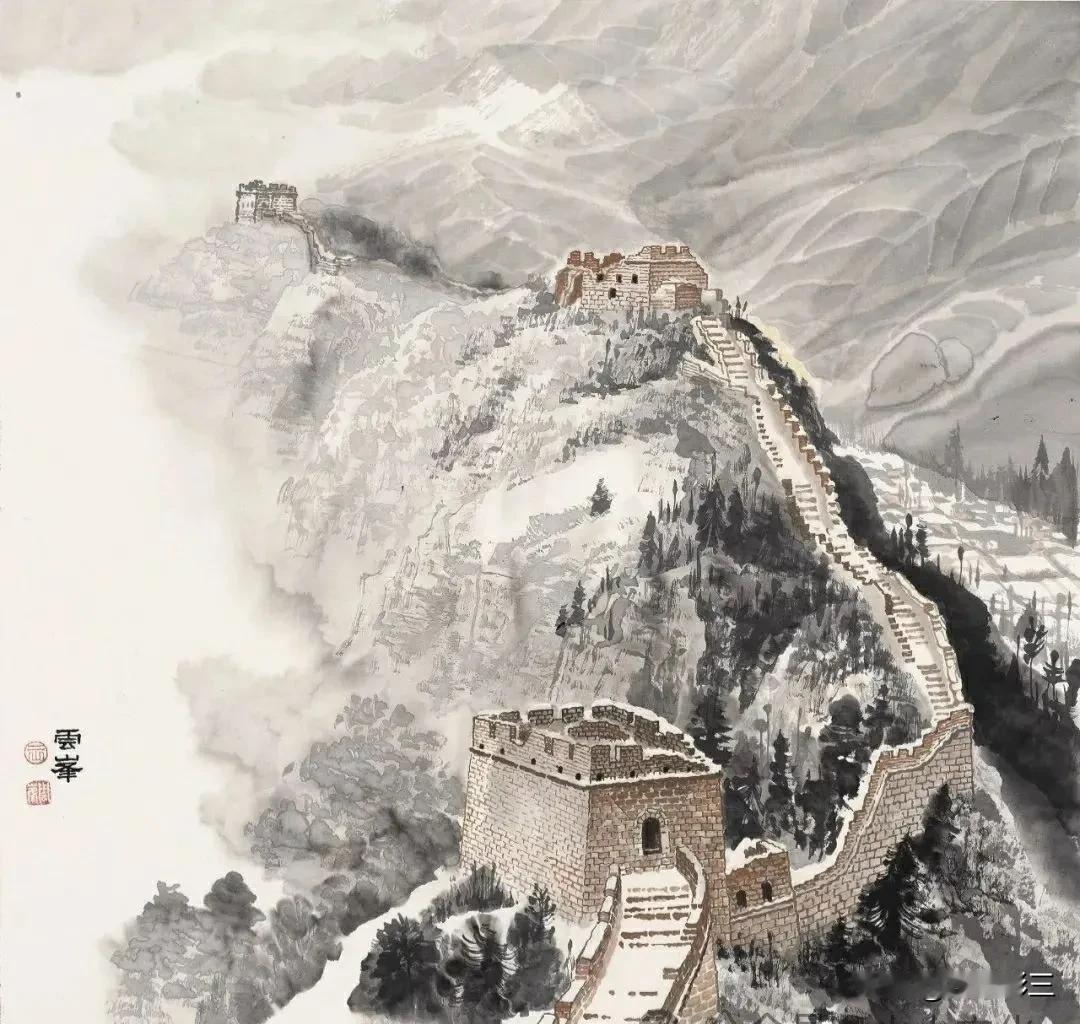 北国风光，千里冰封，万里雪飘。
望长城内外，惟余莽莽；大河上下，顿失滔滔。
山舞