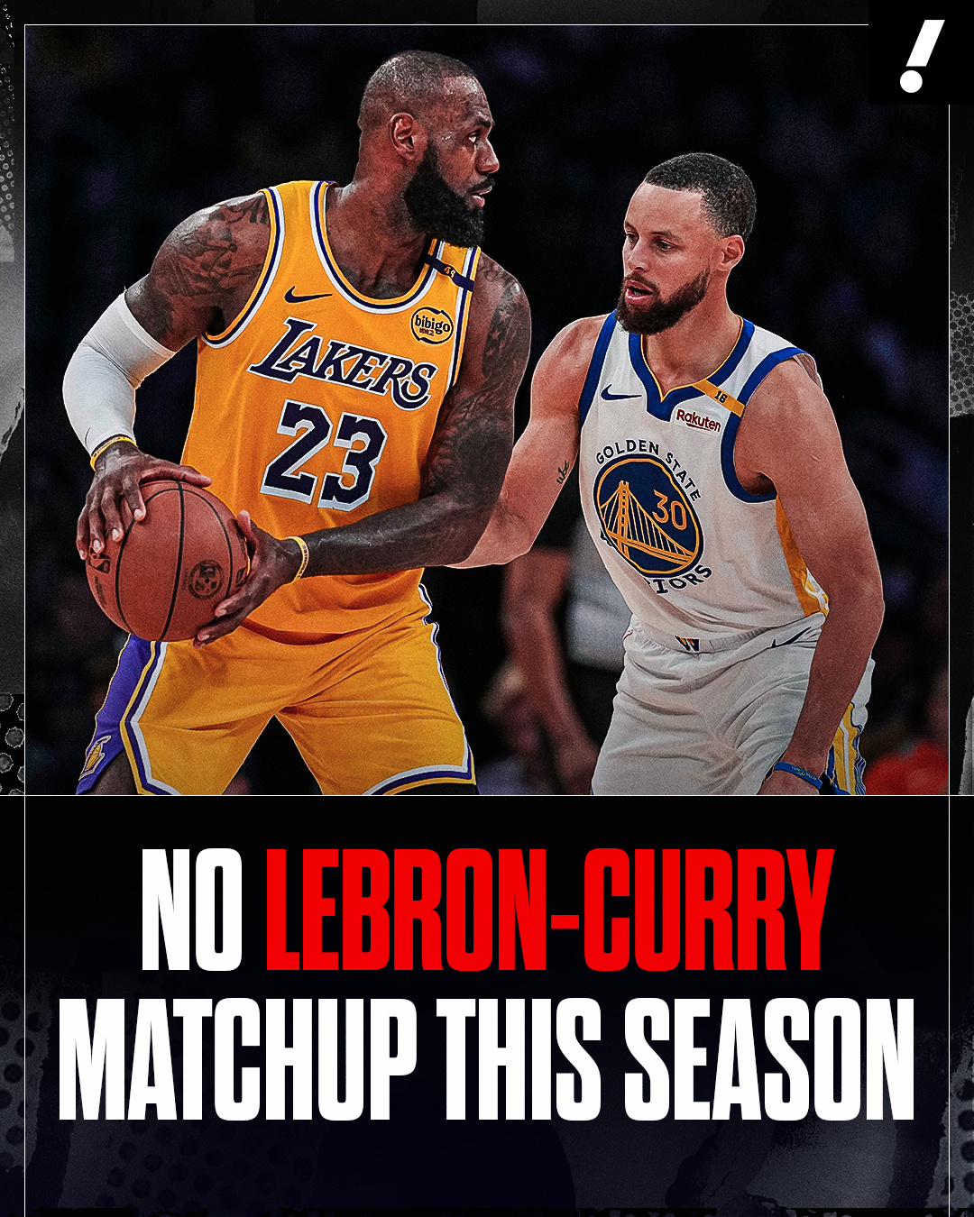 10月22日：库里出战，詹姆斯缺席2月8日：库里缺席，詹姆斯出战3月1日：库里缺