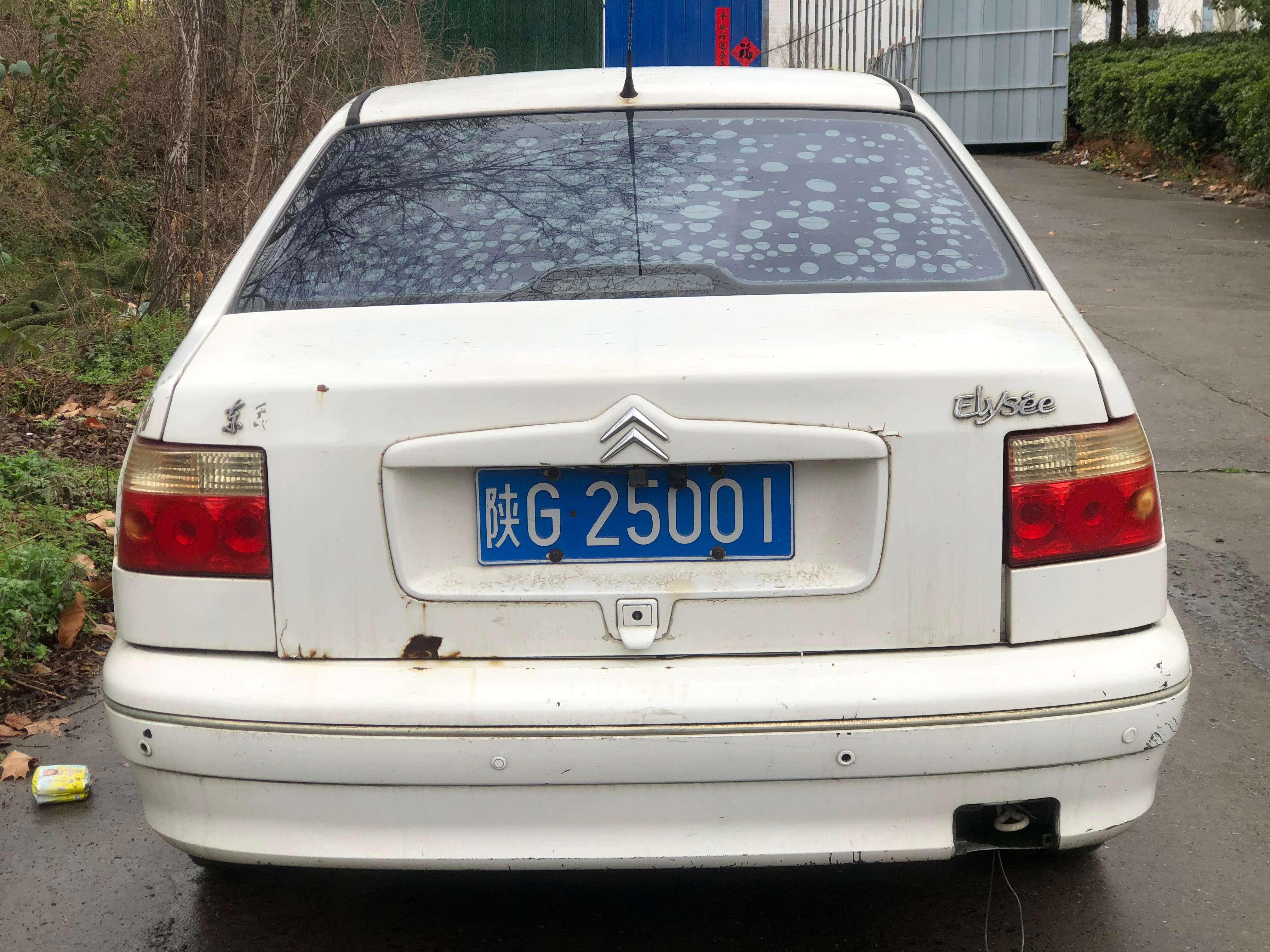 全球车牌 陕G25001雪铁龙爱丽舍 安康