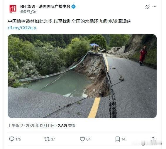 中国植树不植树，反华媒体都要攻击！也就是说，反华媒体干的就是“反华”，至于新闻事