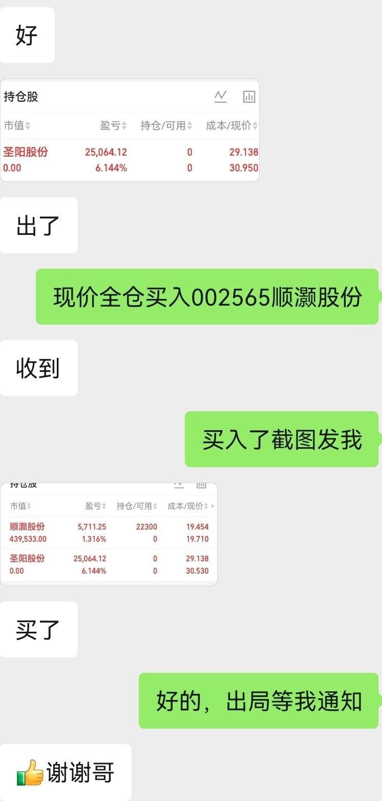 漂亮昨日买入的$顺灏股份 sz002565$他来了 