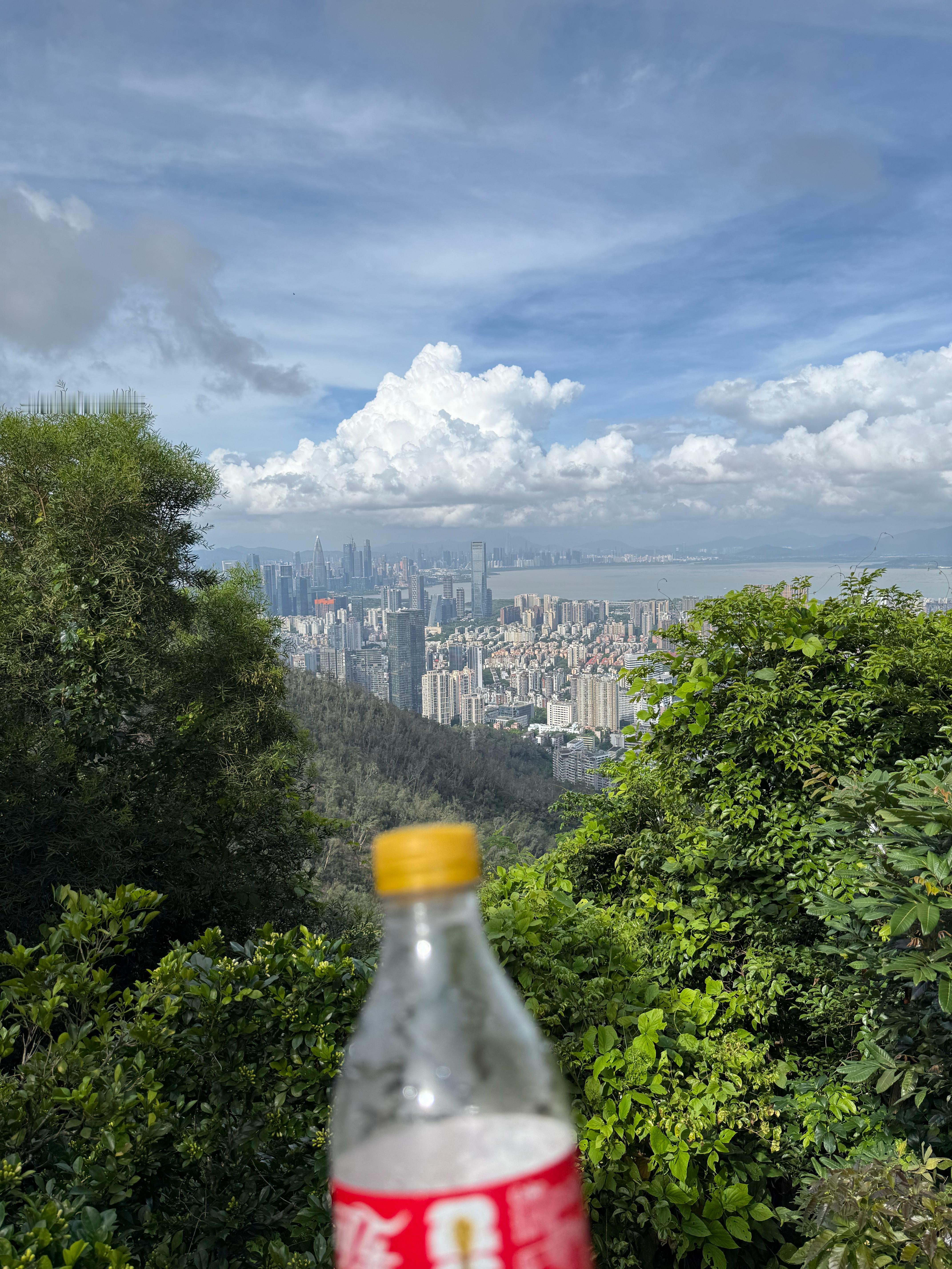 不喝水一口气爬上山顶，在山顶买一瓶冰可乐一饮而尽，快乐翻了一倍 