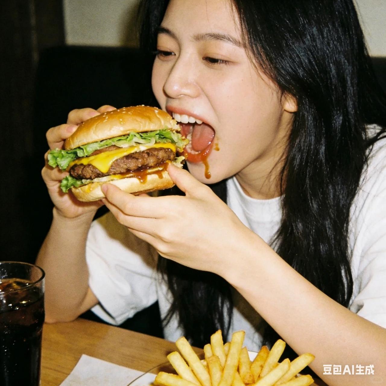 自助餐吃12个汉堡被拒入内，老板和顾客闹到报警[我想静静]
常州一位女子吃汉堡自