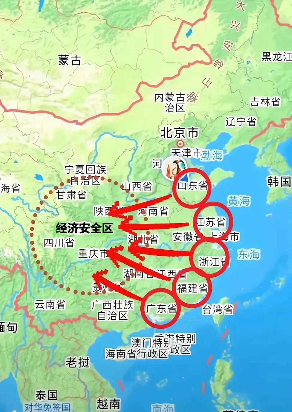 经济安全区?没有这个说法，自己想出来的而已。大飞机第二制造基地一样还是落户在上海