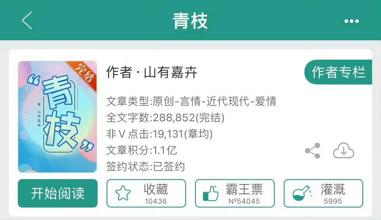小说推荐：《青枝》 作者:山有嘉卉简评：漂亮私房菜老板娘vs温和俊雅男医生，美食