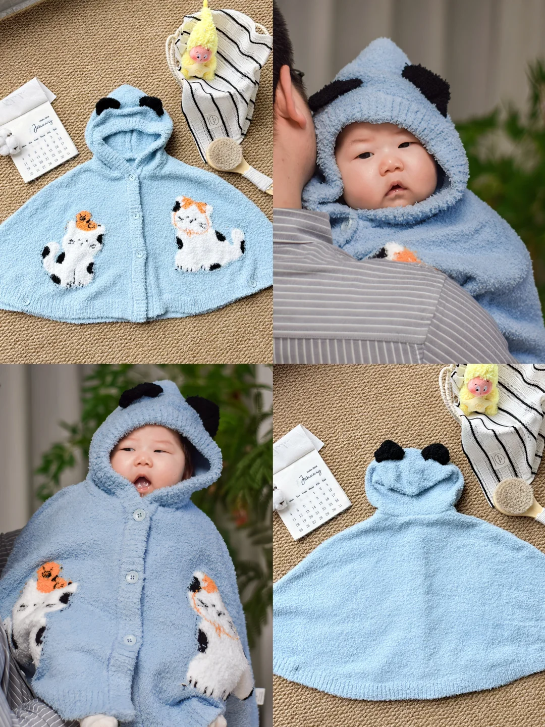 谁懂啊！宝宝的斗篷也太可爱了