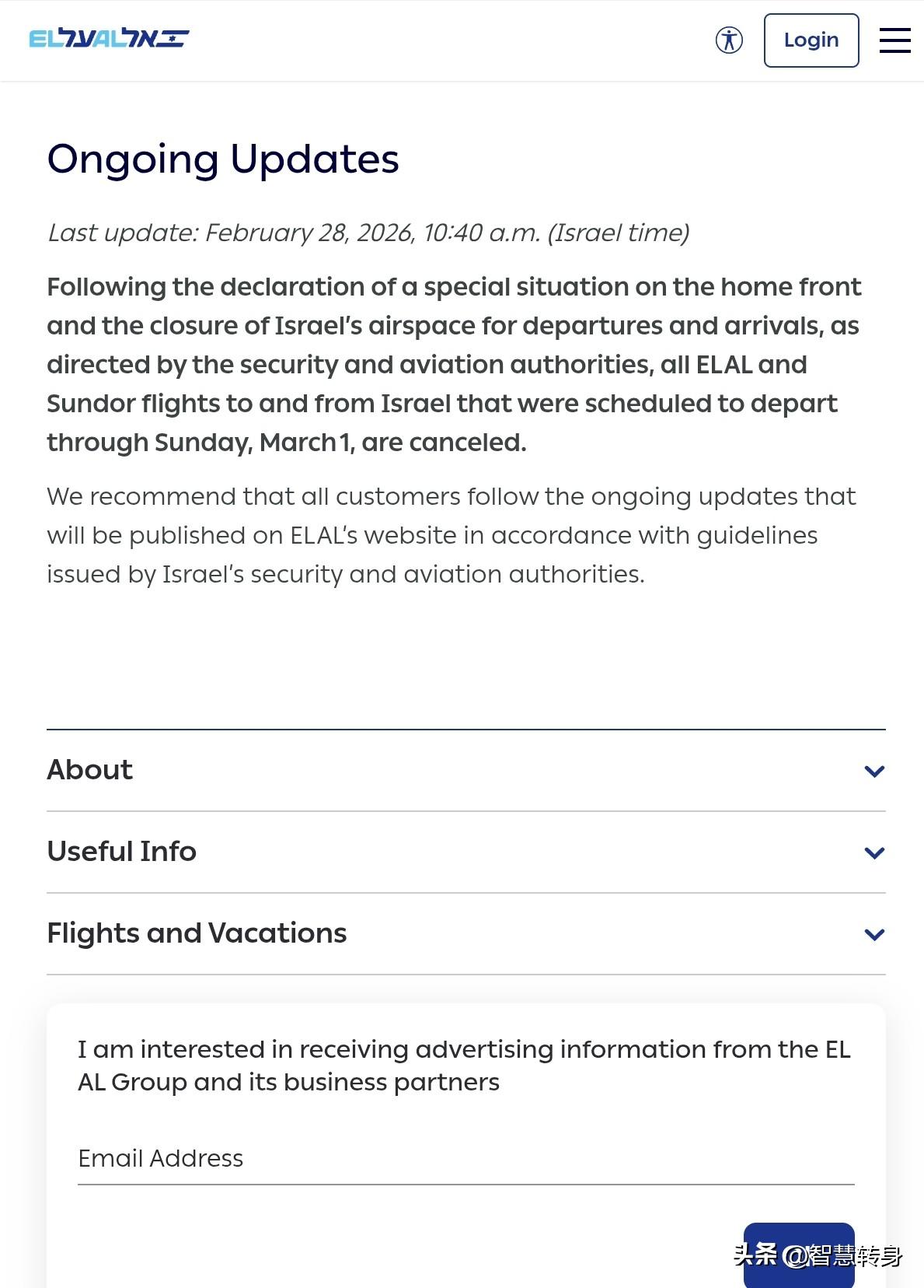 美伊冲突最新进展：以色列本古里安机场表示，至少将关闭至周一
洲哥讲时事 当地时间