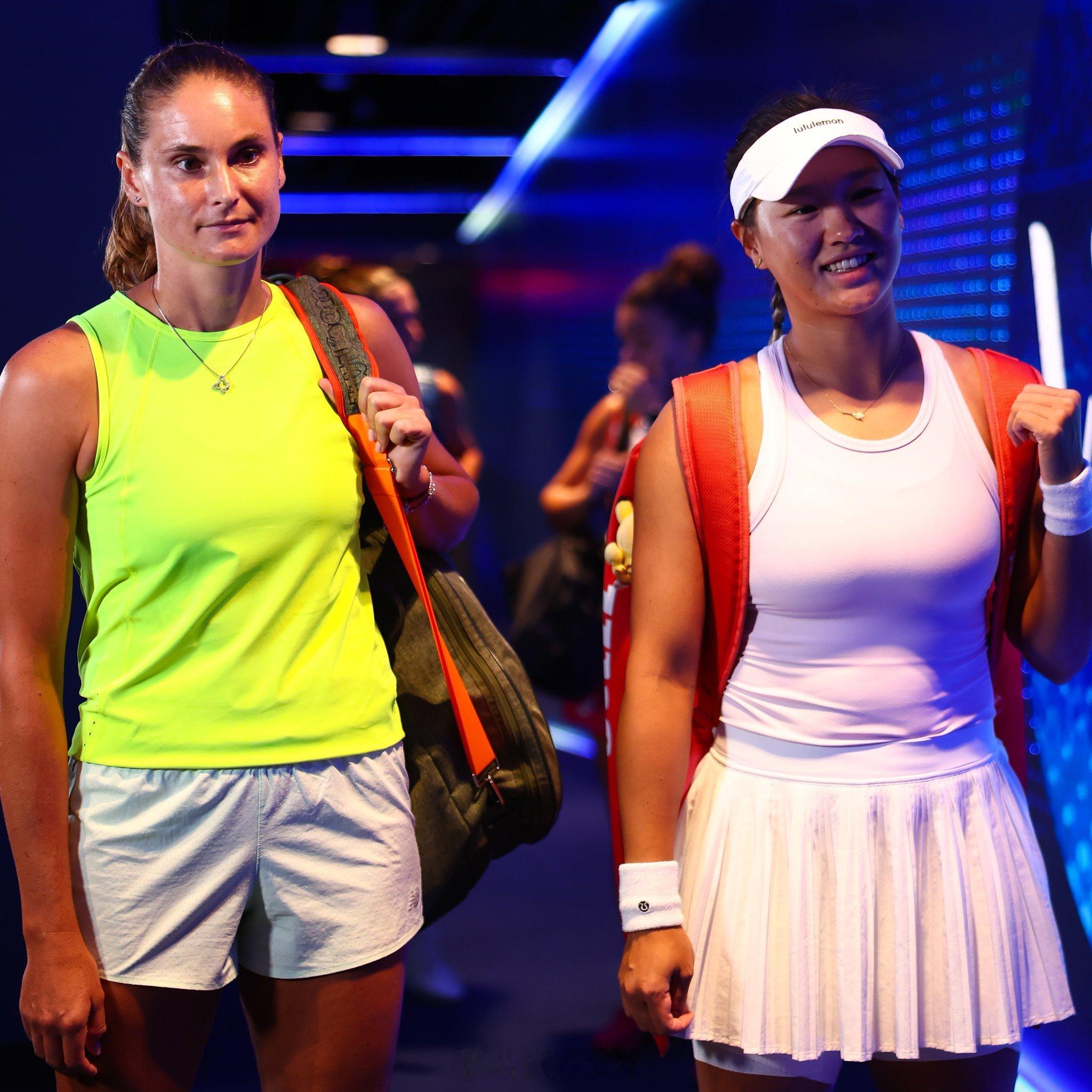 蒙特雷WTA500双打首轮三号种子郭涵煜🇨🇳/帕诺娃🇷🇺以6-3/6-2