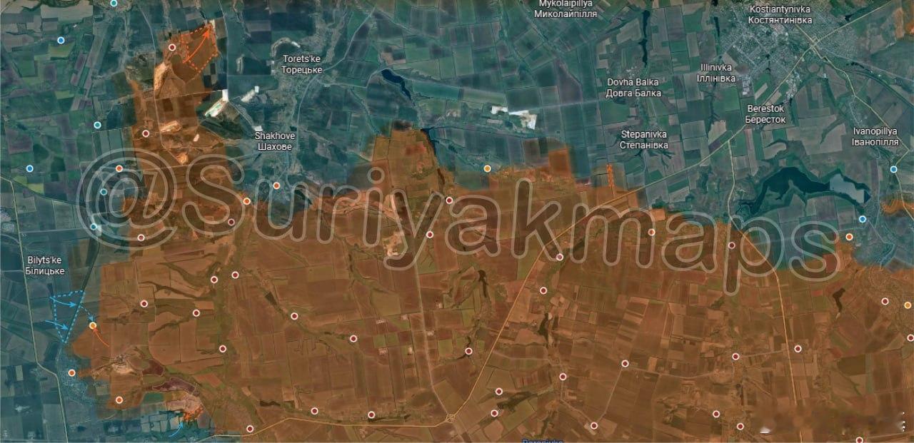 左右互搏，反正划多的要划回去，同时乌克兰必须有进展！来源：Suriyakmaps
