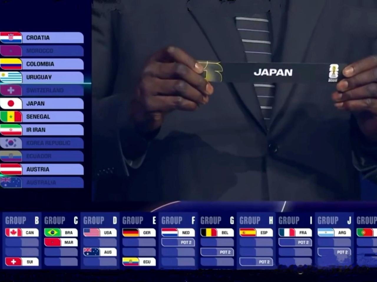 若非要选一个死亡之组...
我选荷兰、日本、突尼斯。
蓝武士悬了，看世界排名就知