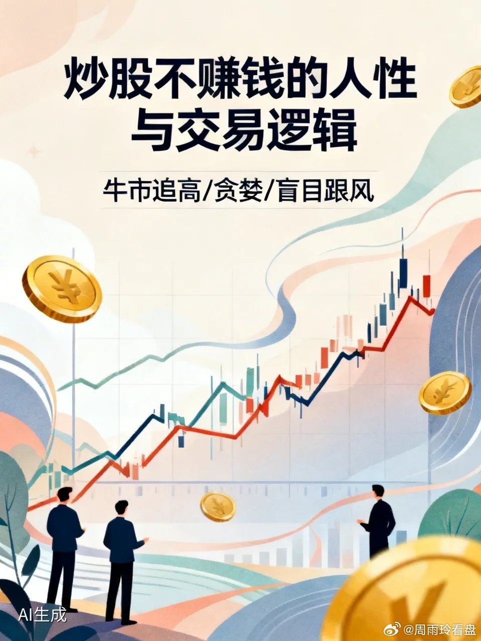 大部分人炒股不赚钱，本质是人性和交易逻辑出了问题。牛市时，市场红红火火，周围人都