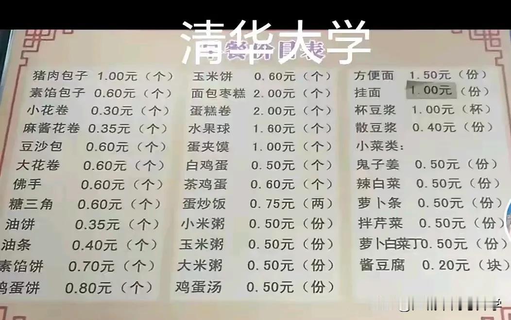 惊呆了，好大学食堂物价还是上个世纪水平！
这年头居然还有分为单位的食物，
这种也