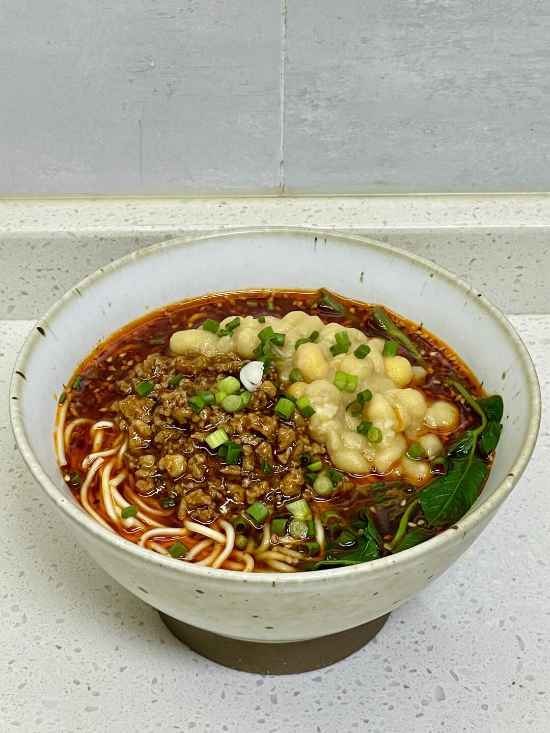 黏糊糊的豌杂面，附详细做法～
