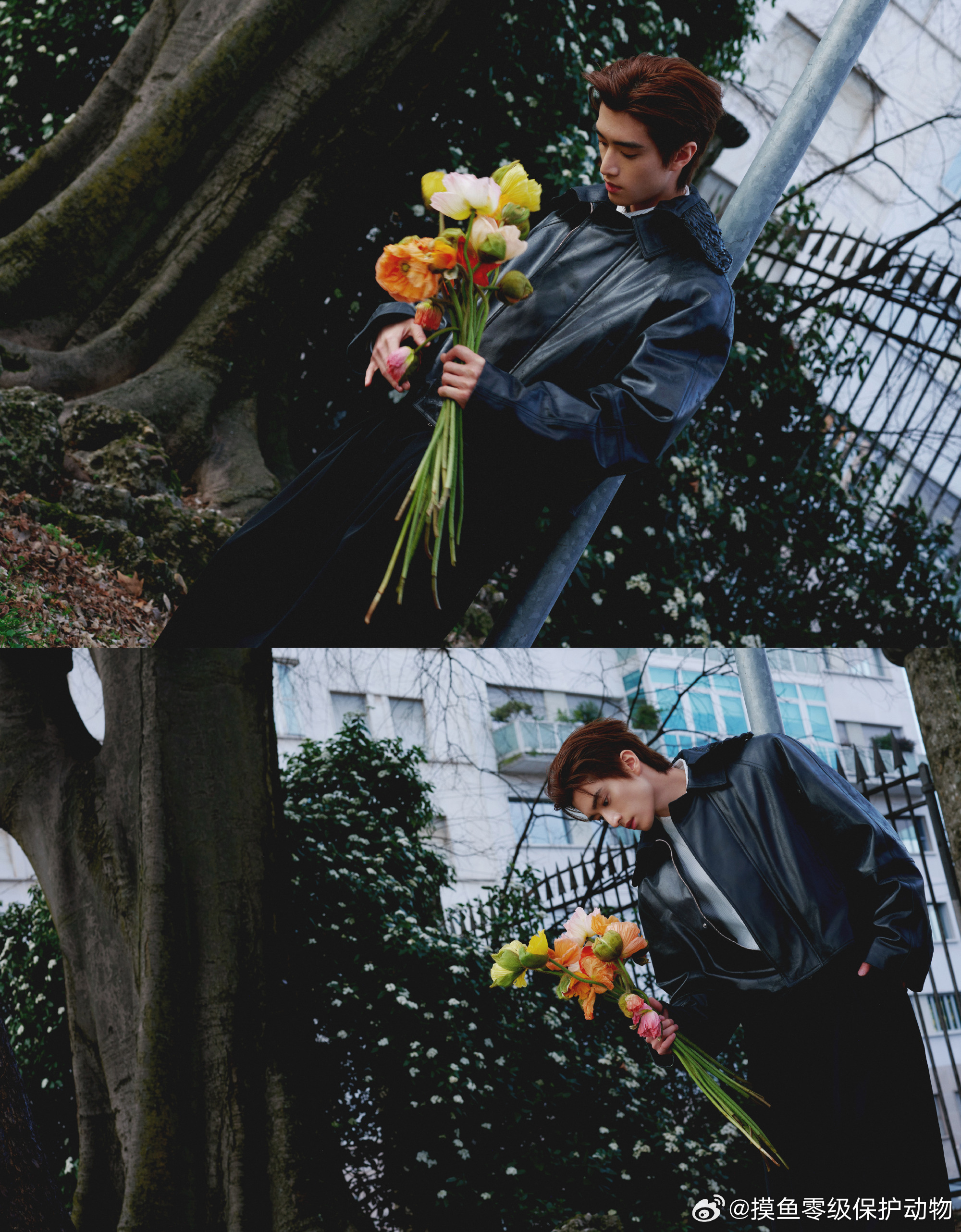 米兰时装周 肌肉线条舒展得恰到好处，搭配上这张帅脸，我会反复爱上的🙈张康乐身材