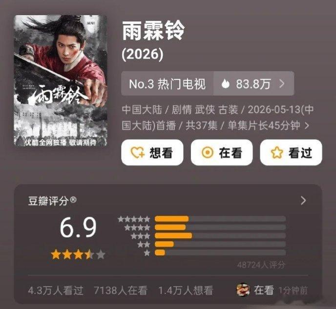 杨洋 龚俊 成毅 三个古装美男扎根古偶赛道。他们的剧同是古装江湖题材，风格却大相