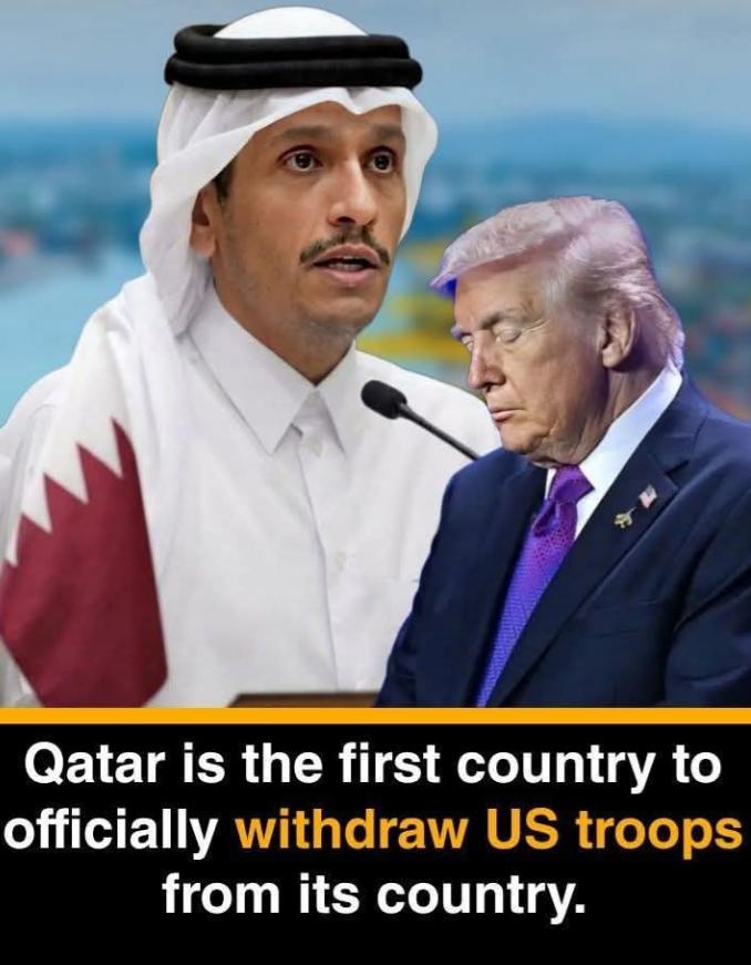 多哈——卡塔尔决定撤出驻扎在该地区美军，成为首个采取此举的海湾国家

卡塔尔干了