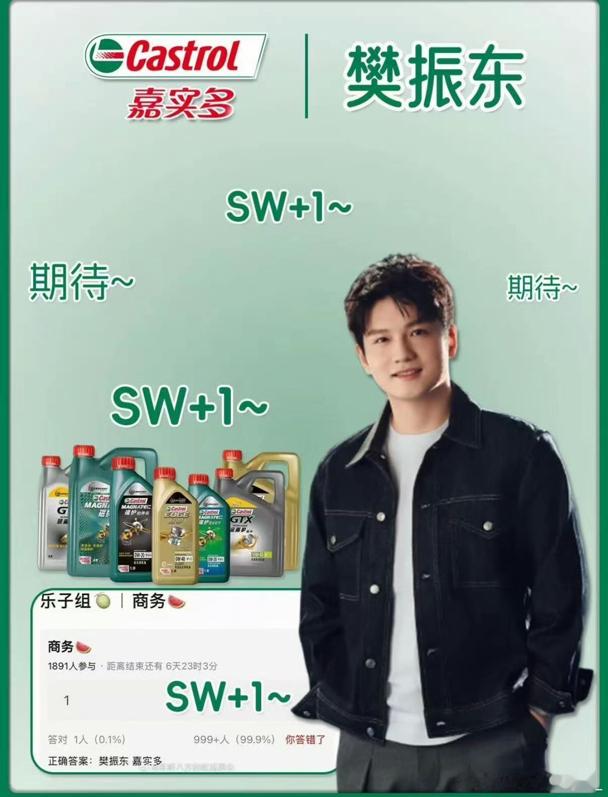 我东哥，牛吧!樊振东Castrol嘉实多X品牌即将官宣嘉实多代言人樊振东 实力碰