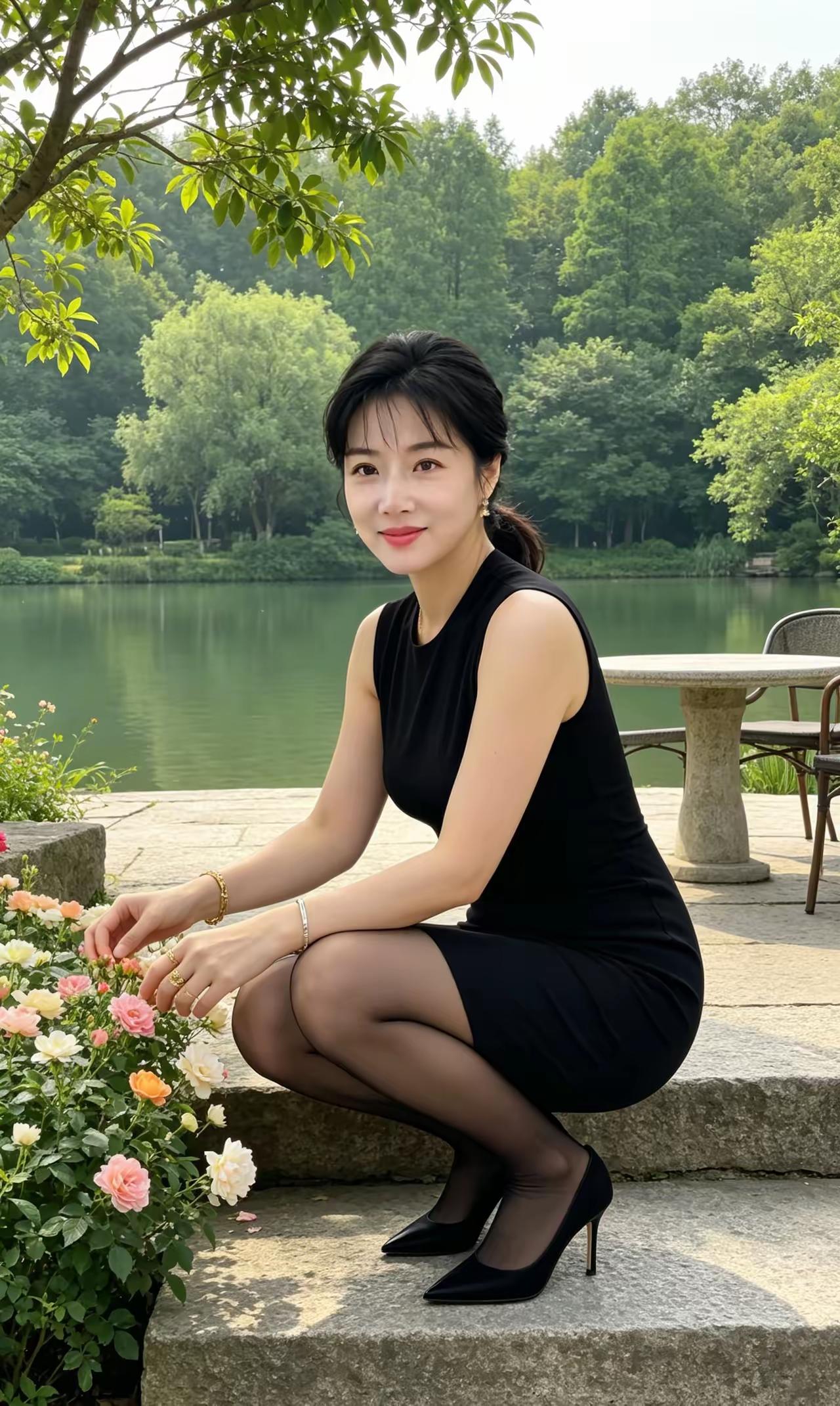 景美人美心情美。
