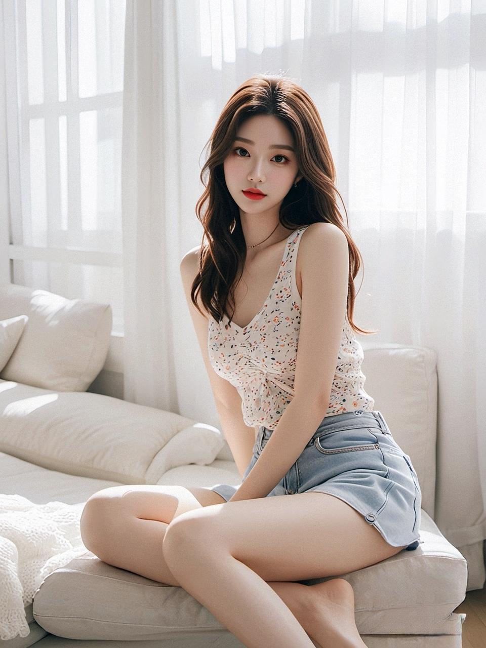 美女写真 美女壁纸 甜美女孩 高颜值美女 居家写真