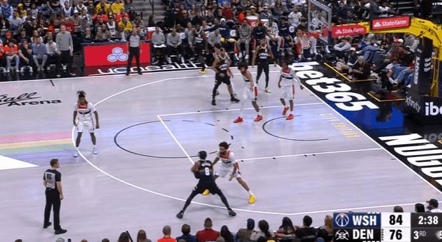 沃特森观察：对阵奇才大秀持球技术，高效21+5助队取胜图1右翼持球和戈登发动边路