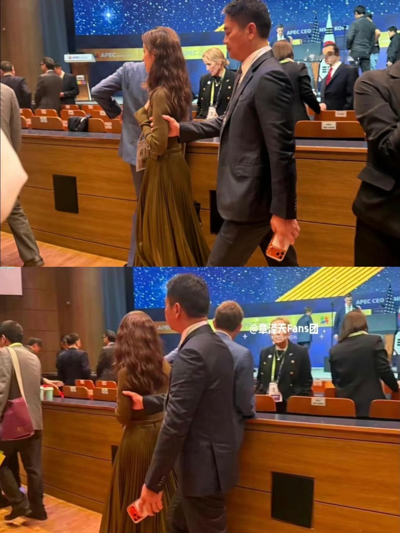 现在最委屈的人
非刘强东莫属！
 好不容易借着韩国峰会跟章泽天重逢，本以为是夫妻