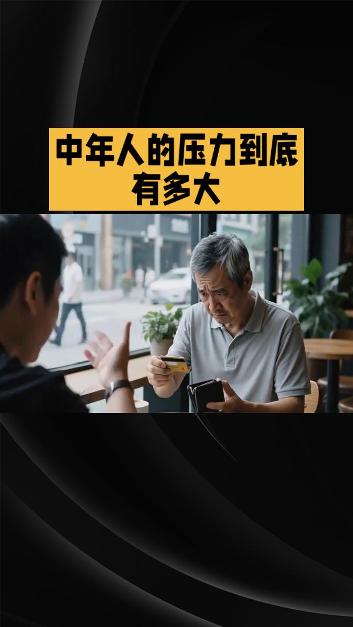 你觉得中年人的压力主要来自哪里中年人的压力，本质是“多重角色的责任过载”与“自我