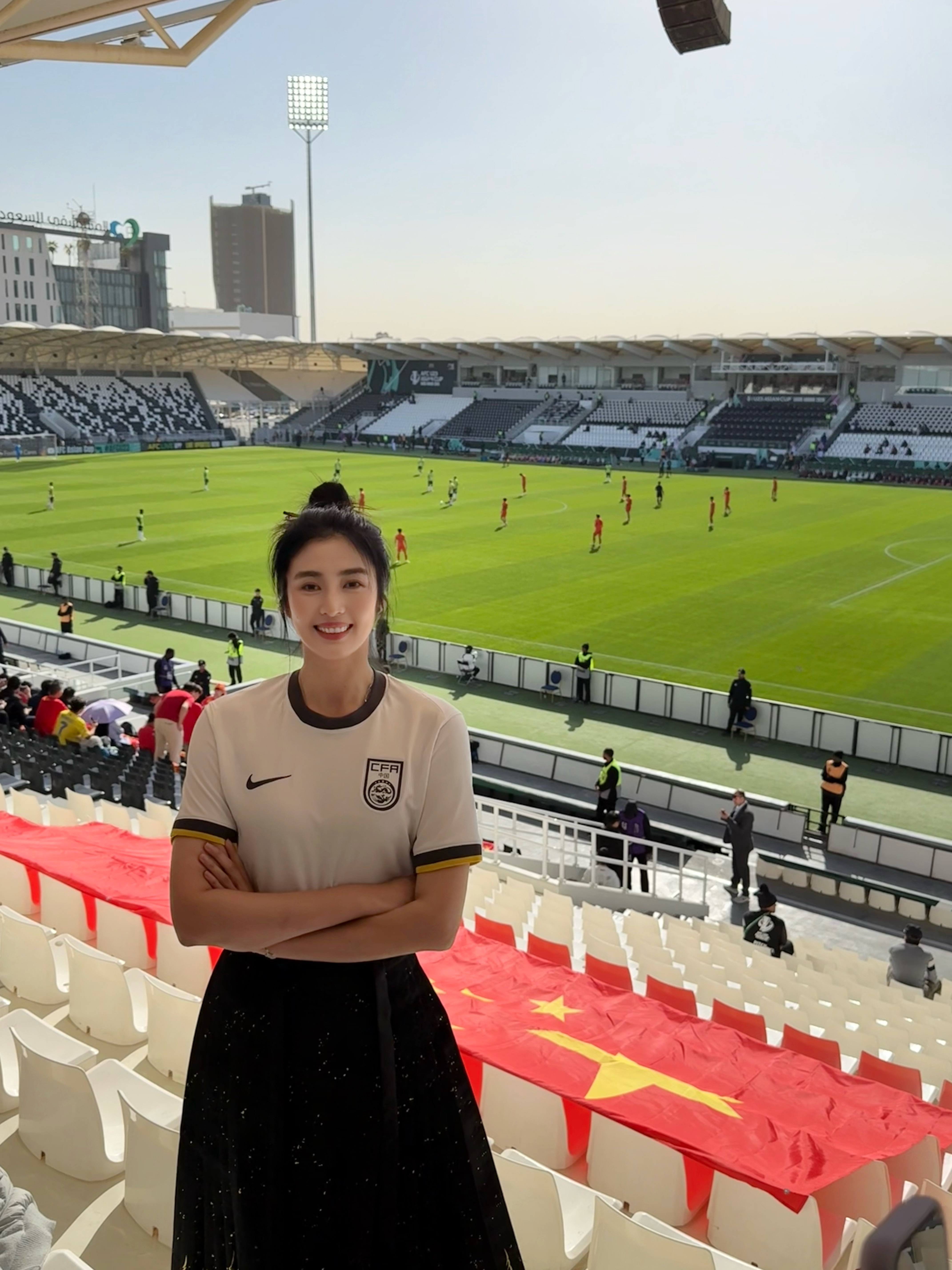 在利雅得球场碰到了老熟人！一起为u23小将们加油👏u23国足vs澳大利亚u23