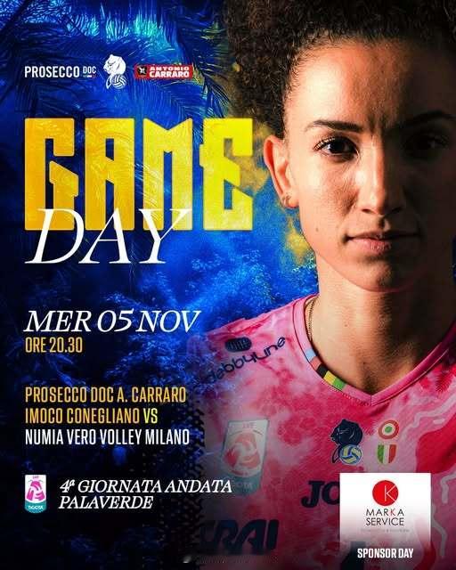 【意甲女排强强对话今夜上演】国际排坛动态 北京时间11月6日凌晨3:30，意甲女