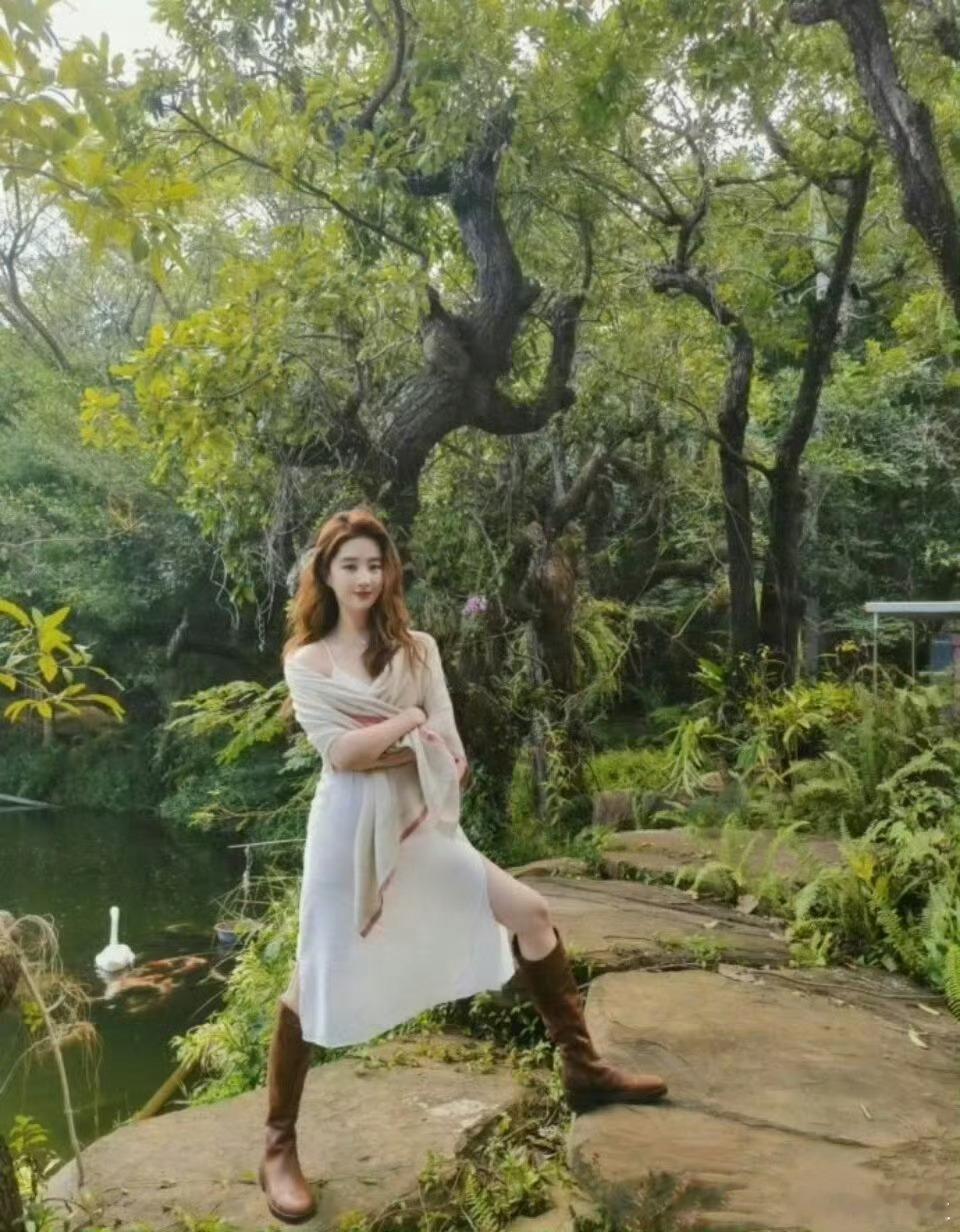 “刘亦菲当年发这张照片从黄V变金V” 