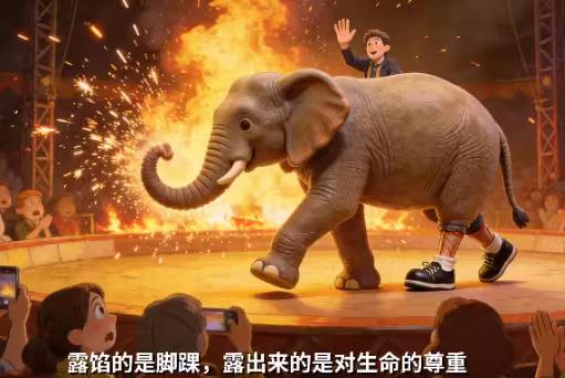 河南景区“大象”露脚踝引热议！网友：看了两年才发现是人扮的
一只在舞台上“生活”