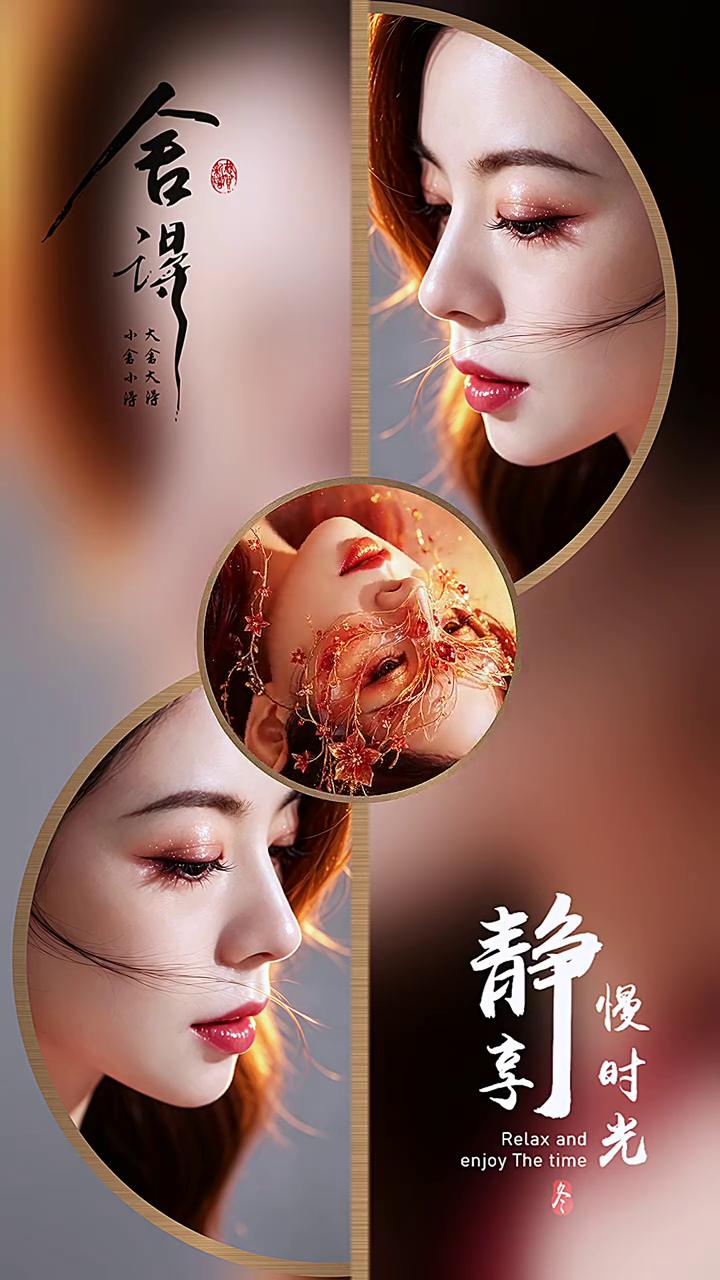 舍得醉小姨。
静，慢时光，享，Relax and enjoy The time。