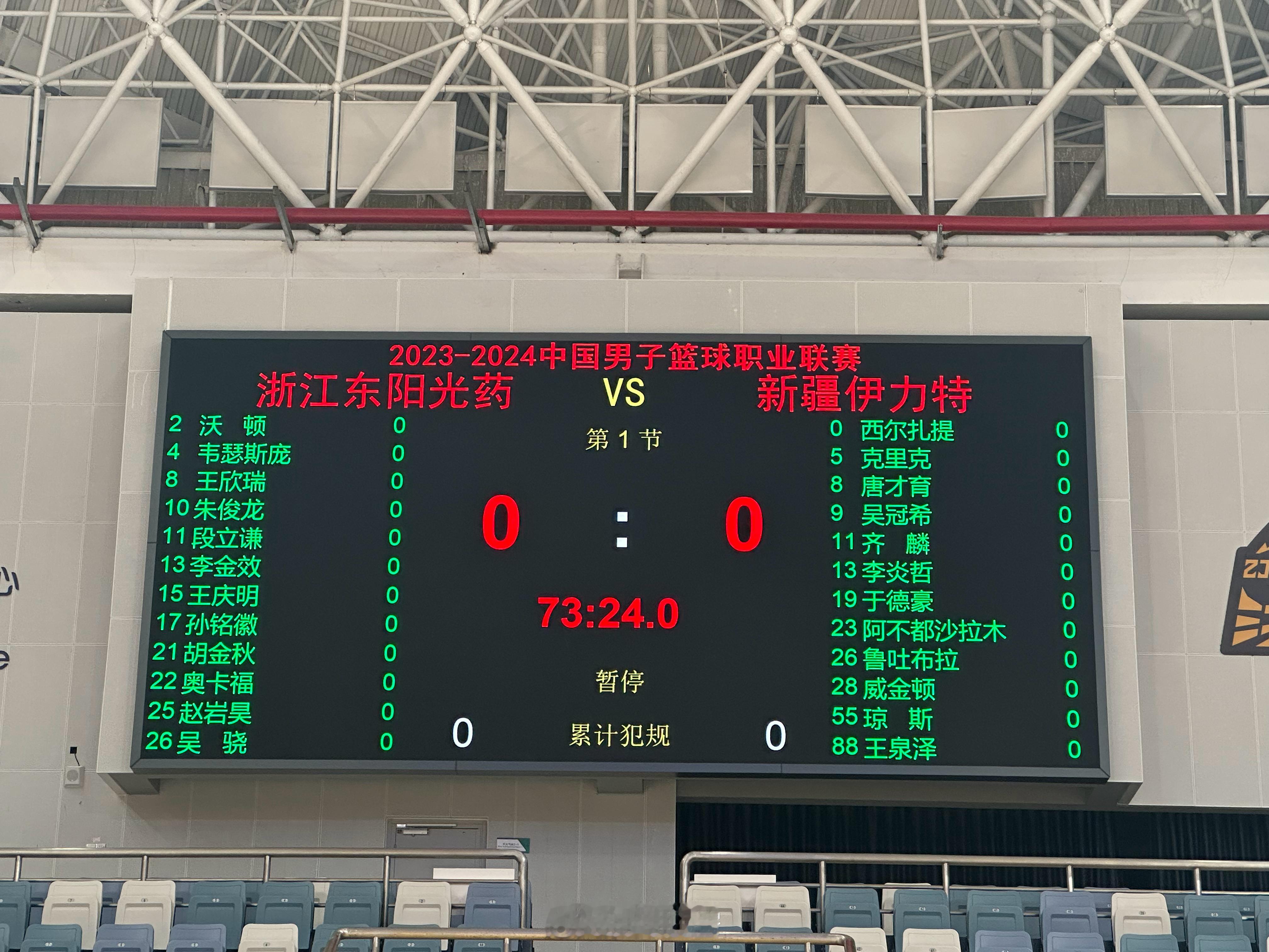 广厦 vs 新疆大名单出炉新疆人员和上一场没有变化#小卢篮球世界##cba炫时刻