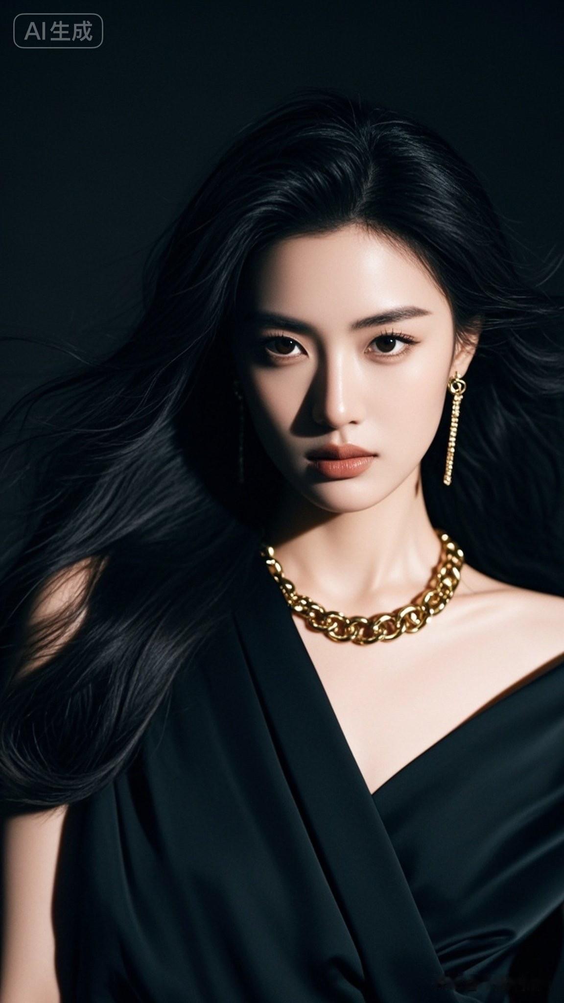 沉醉在光影中的温柔女神，散发着迷人的魅力。