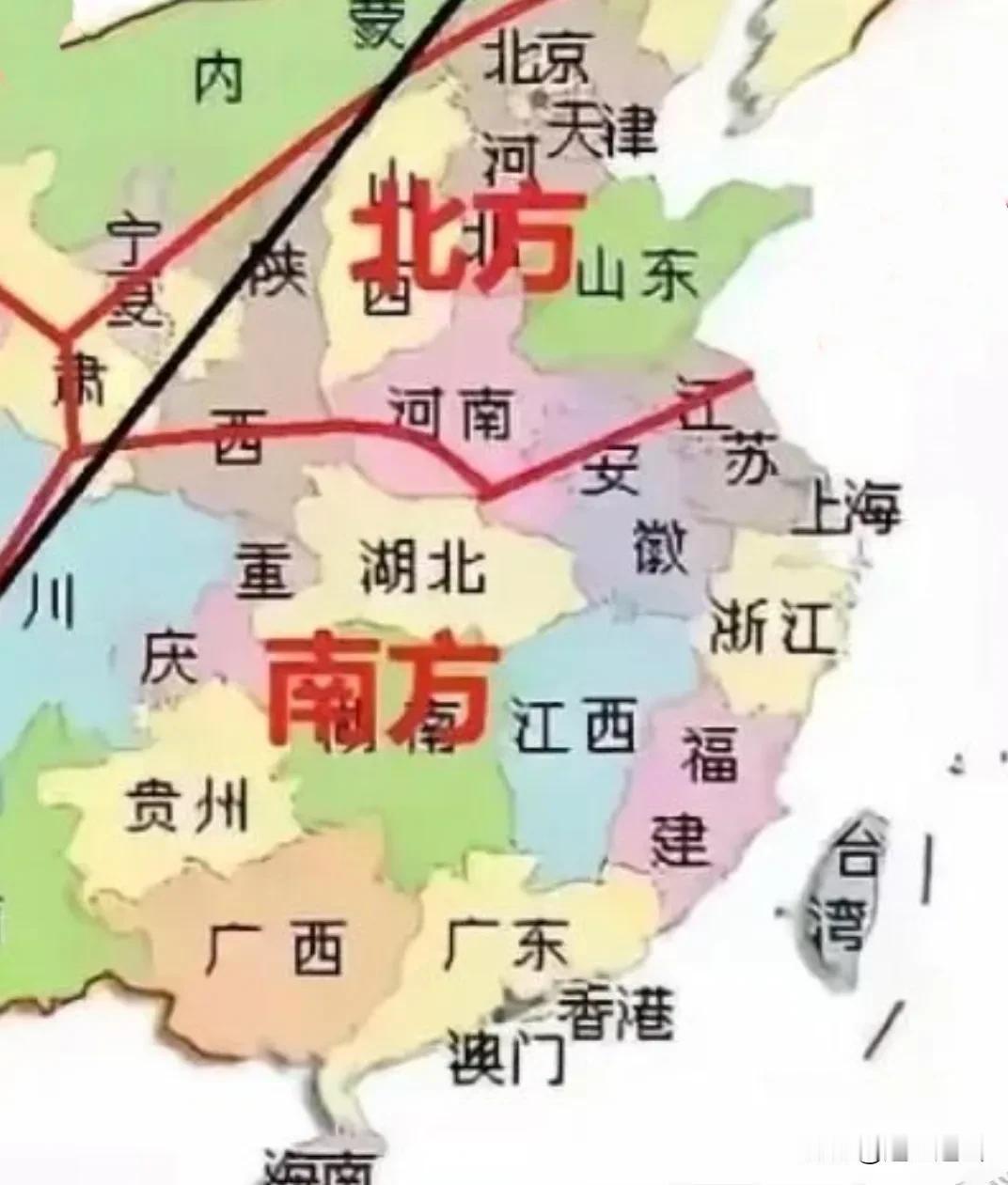 我们常说的北方和南方，一般是以淮河为界而不是以长江为界。
北方冬季可由热电厂集中