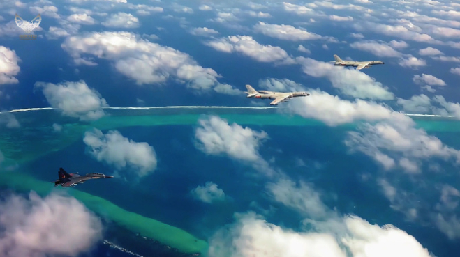 菲在黄岩岛划设演习禁区后，轰-6K、歼-16和苏-30飞抵，硬刚菲律宾嚣张态度！