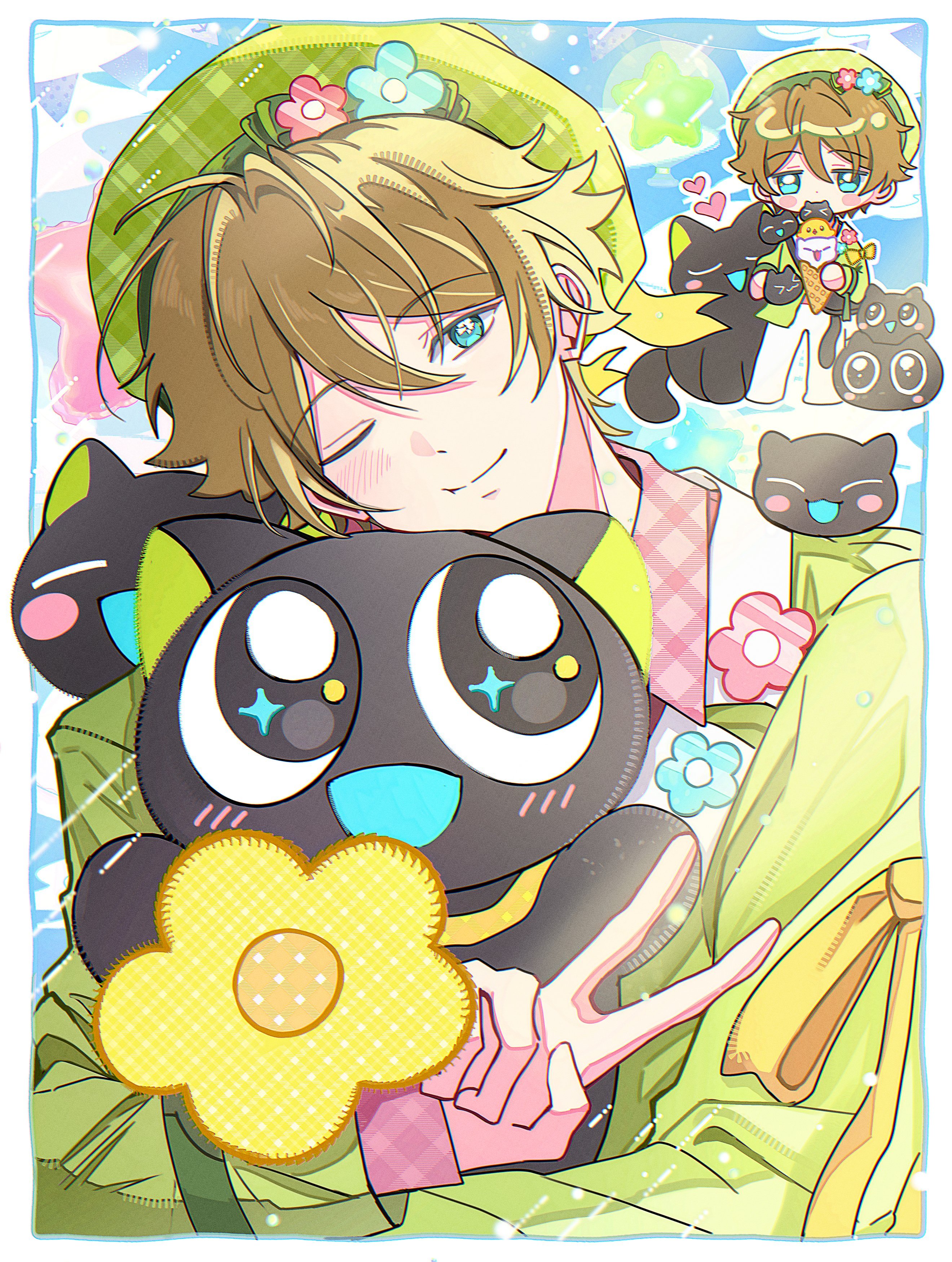 偶像梦幻祭🐈 偶像梦幻祭2 罗小黑联动paro 高峯翠 💚🎨 kk2z_ 